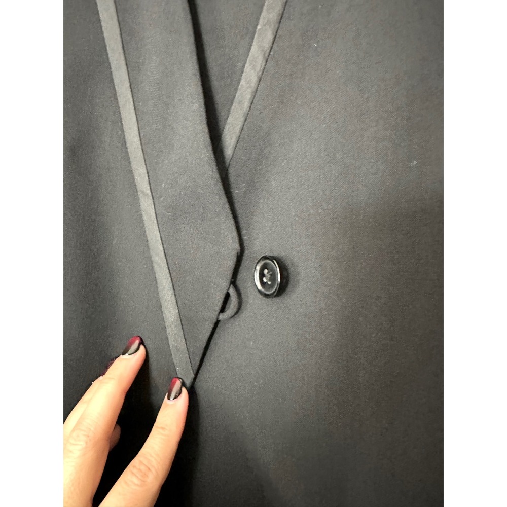 Vince 10 Tuxedo Blazer wool blend Assymetrical Lapel Business single button - Picture 4 of 11
